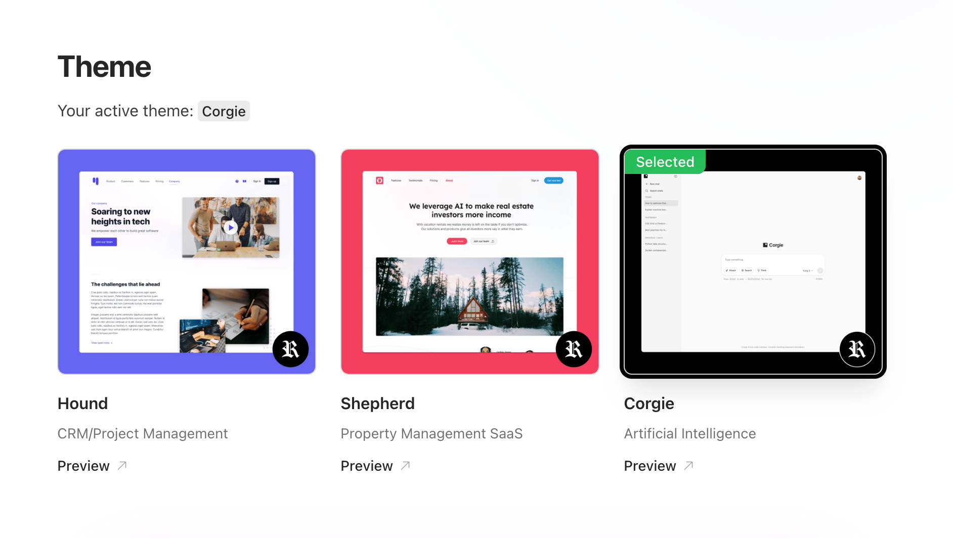Rails UI themes